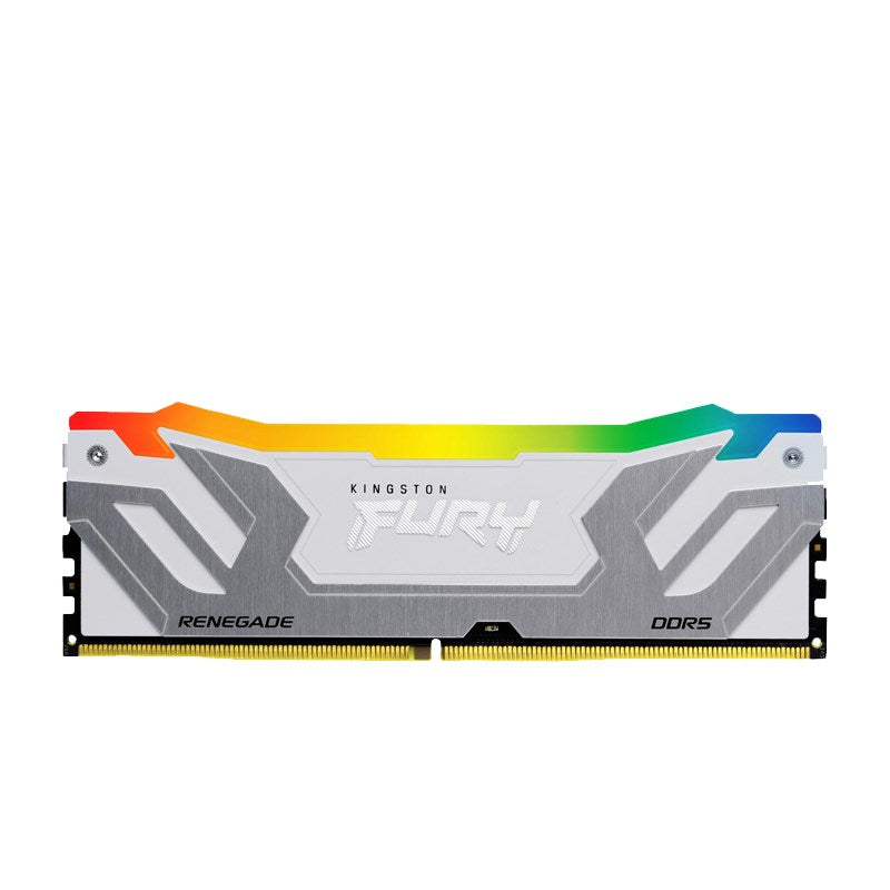 Kingston Fury Renegade RGB 24GB 8400MT/s DDR5 CL40 CUDIMM RAM Memory Kit - White Kingston Fury Renegade RGB 24GB 8400MT/s DDR5 CL40 CUDIMM RAM Memory Kit - White